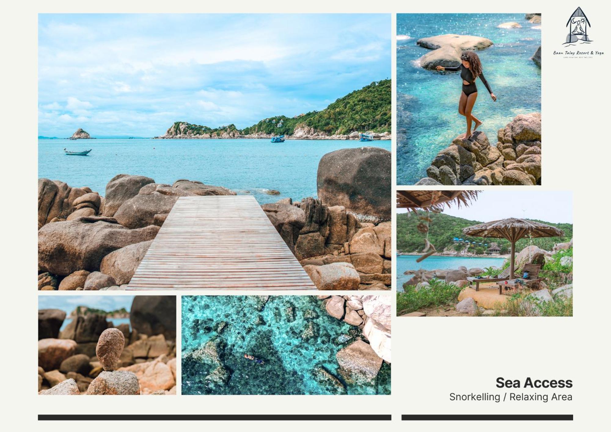 Baan Talay Resort & Yoga Тау Экстерьер фото